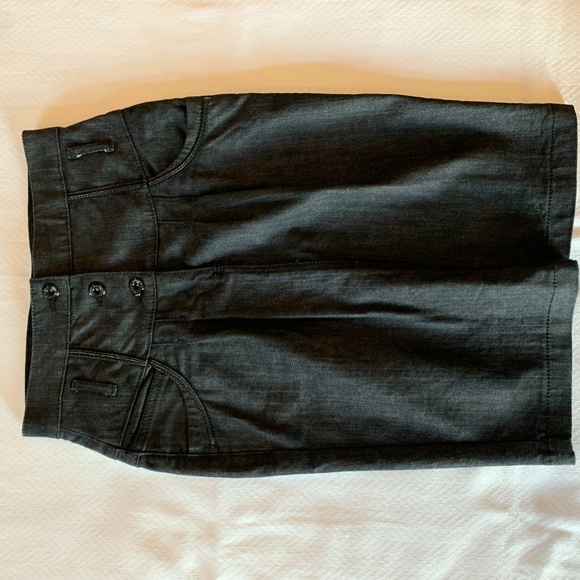 Mexx High Waist Jean Skirt, Size 34, Black Jean - Picture 5 of 13